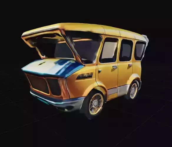 COOL CARS SolarRover no10 Collectable Model these WHEELS are HOT Low-poly 3D model