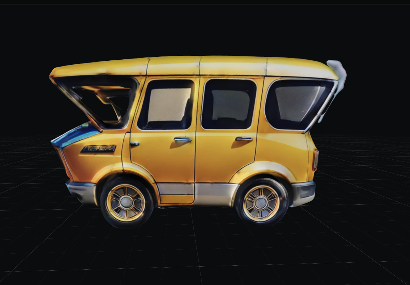 COOL CARS SolarRover no10 Collectable Model these WHEELS are HOT Low-poly 3D model_1