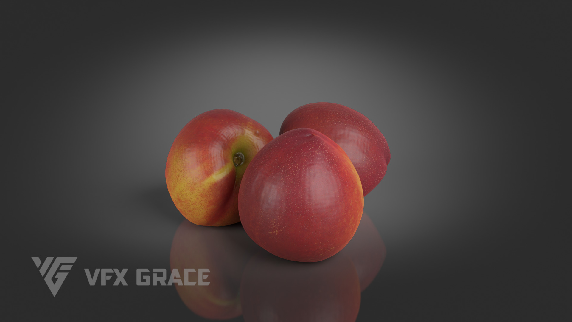 Nectarine 001 3D model_2