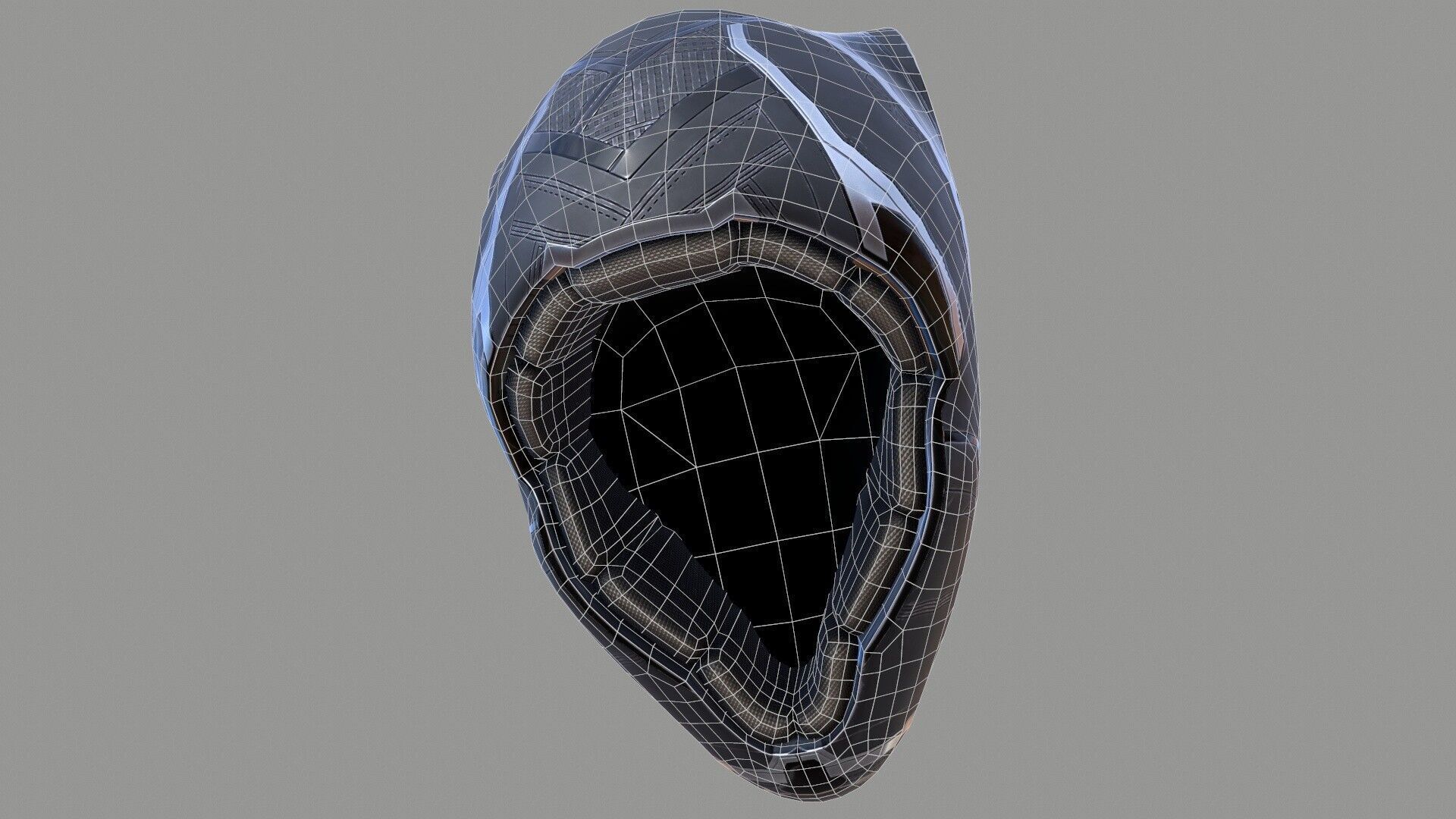 Black Panther Mask Low-poly 3D model_12