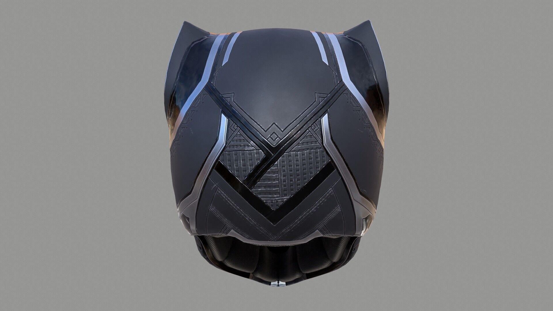 Black Panther Mask Low-poly 3D model_5
