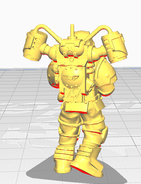 Tempestus Aquilon Gunner Plasma carbine 3D print model_2