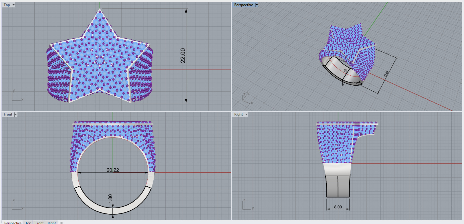 star ring model 797 3D print model_4