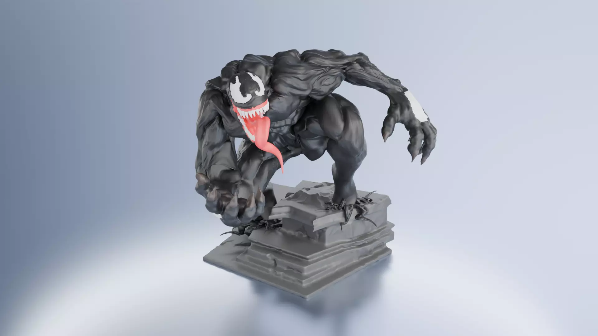 3D Printable Venom Model 3D print model_0