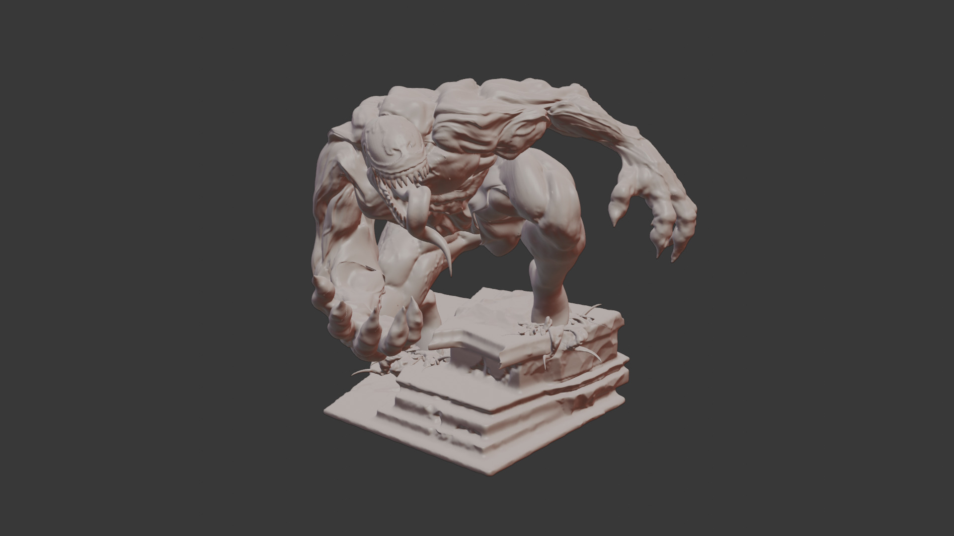 3D Printable Venom Model 3D print model_2