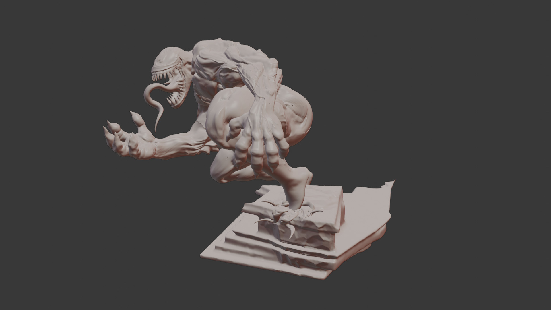 3D Printable Venom Model 3D print model_3
