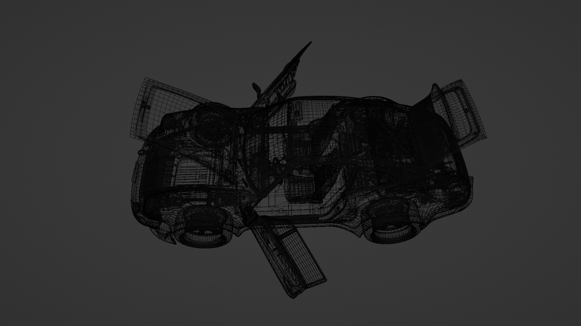 RWB-Inspired Porsche 964 Turbo - Detailed Model Low-poly 3D model_20