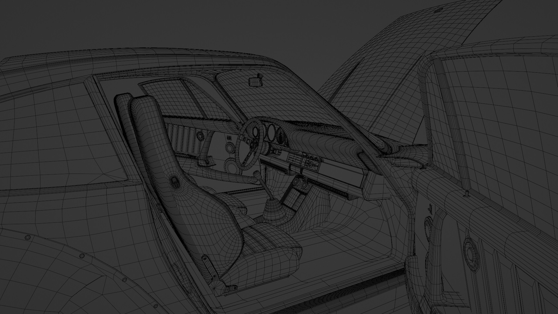 RWB-Inspired Porsche 964 Turbo - Detailed Model Low-poly 3D model_19