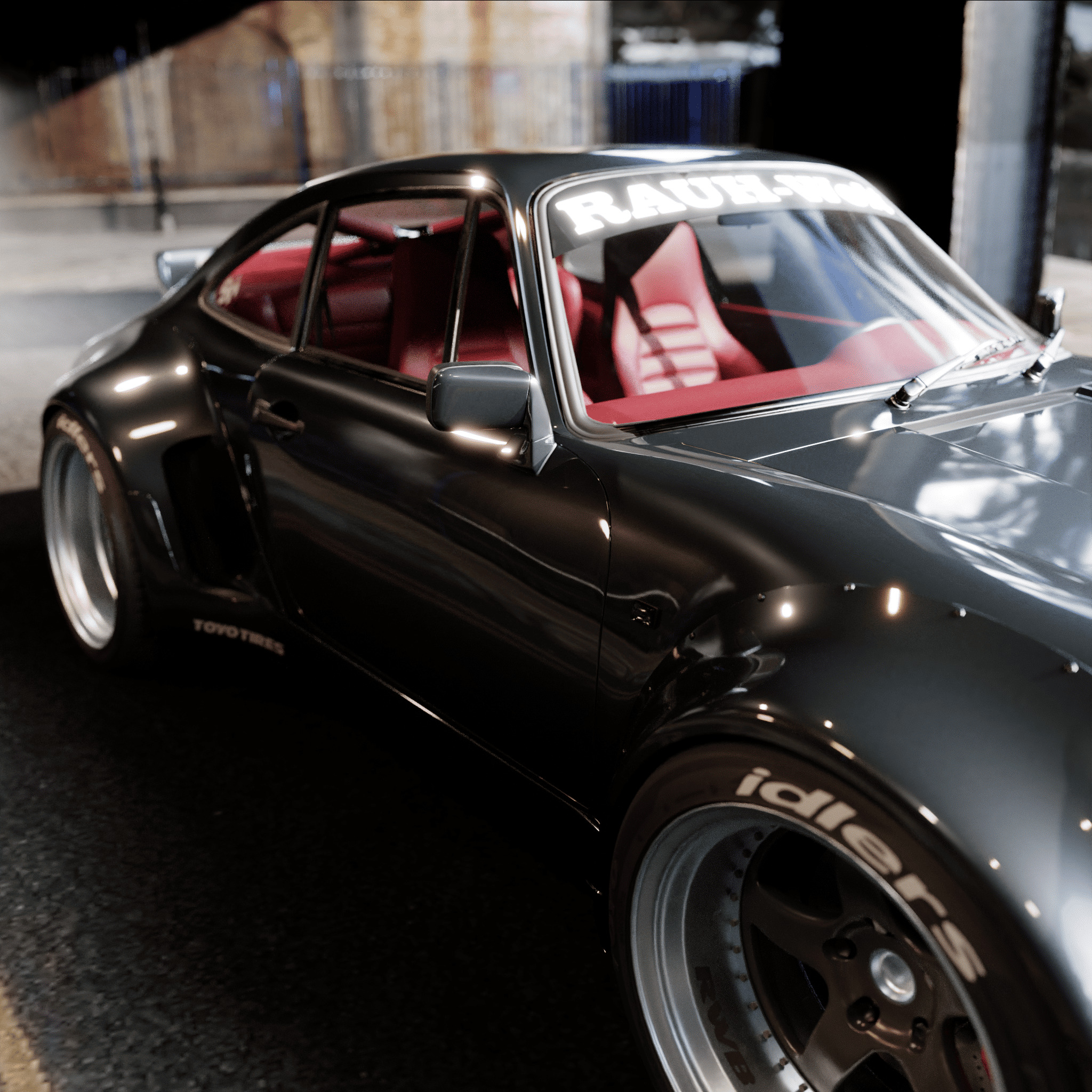 RWB-Inspired Porsche 964 Turbo - Detailed Model Low-poly 3D model_3
