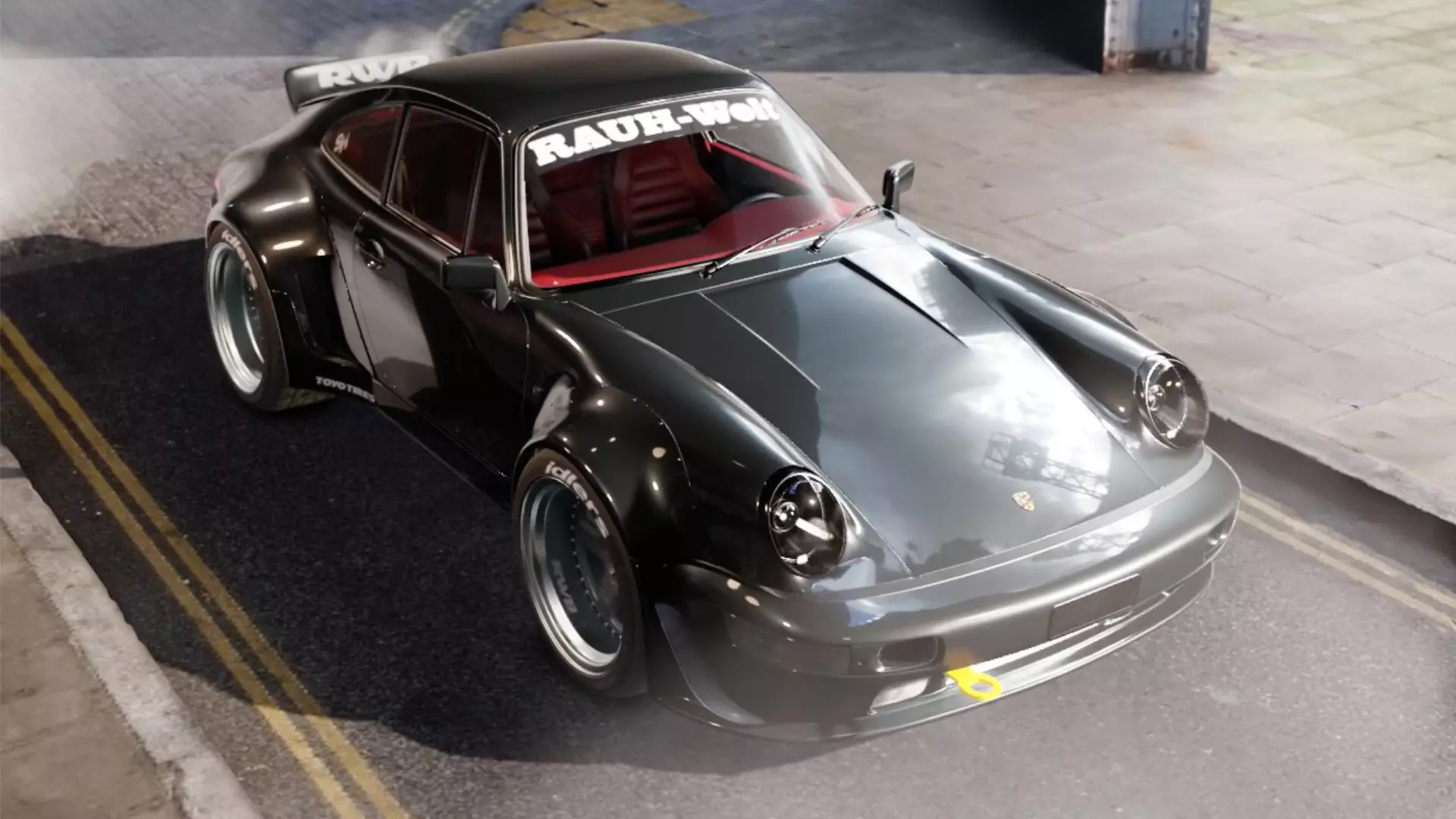 RWB-Inspired Porsche 964 Turbo - Detailed Model Low-poly 3D model_0