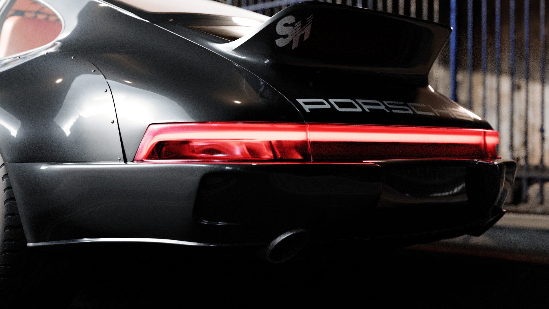 RWB-Inspired Porsche 964 Turbo - Detailed Model Low-poly 3D model_5