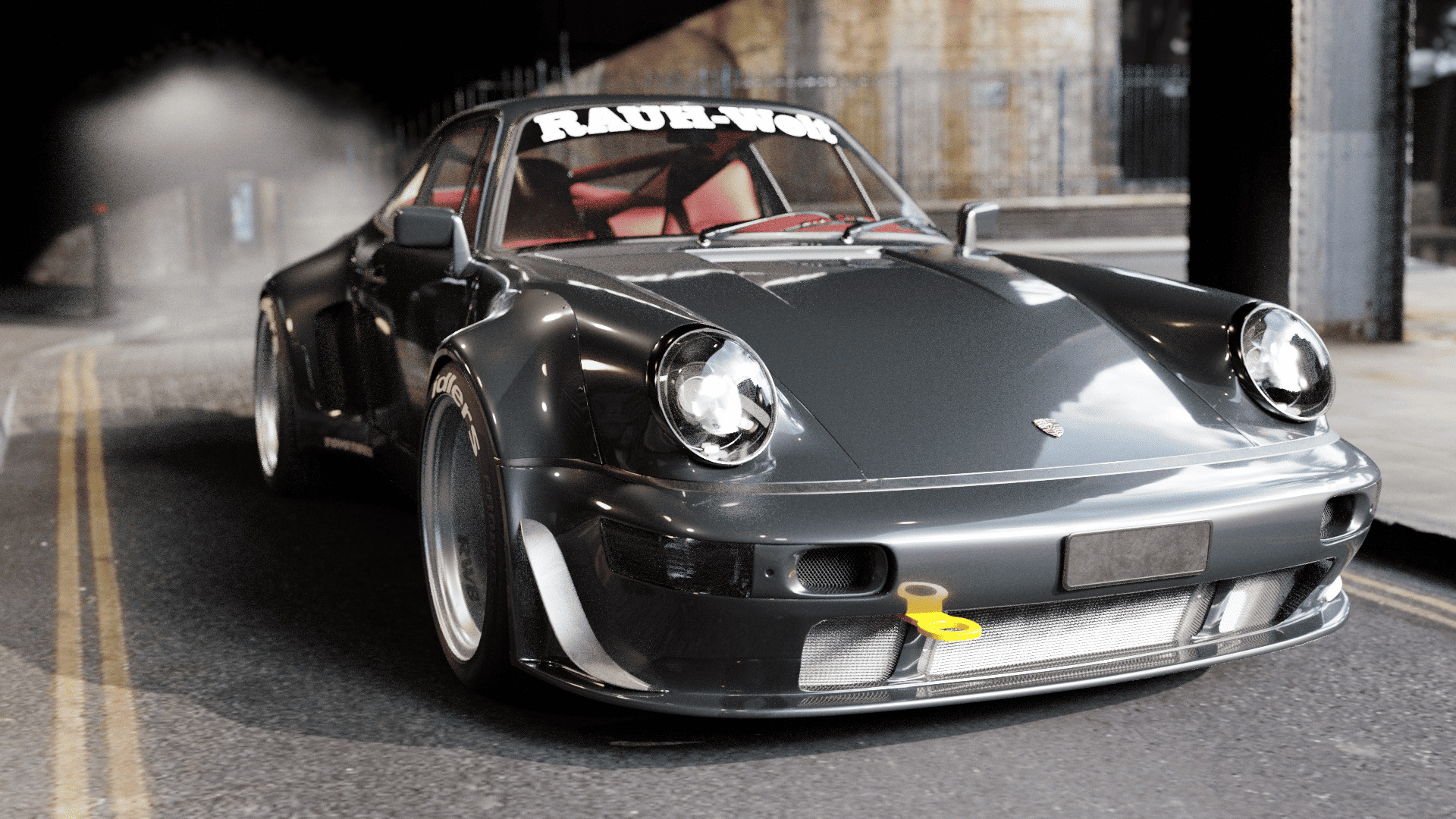 RWB-Inspired Porsche 964 Turbo - Detailed Model Low-poly 3D model_1