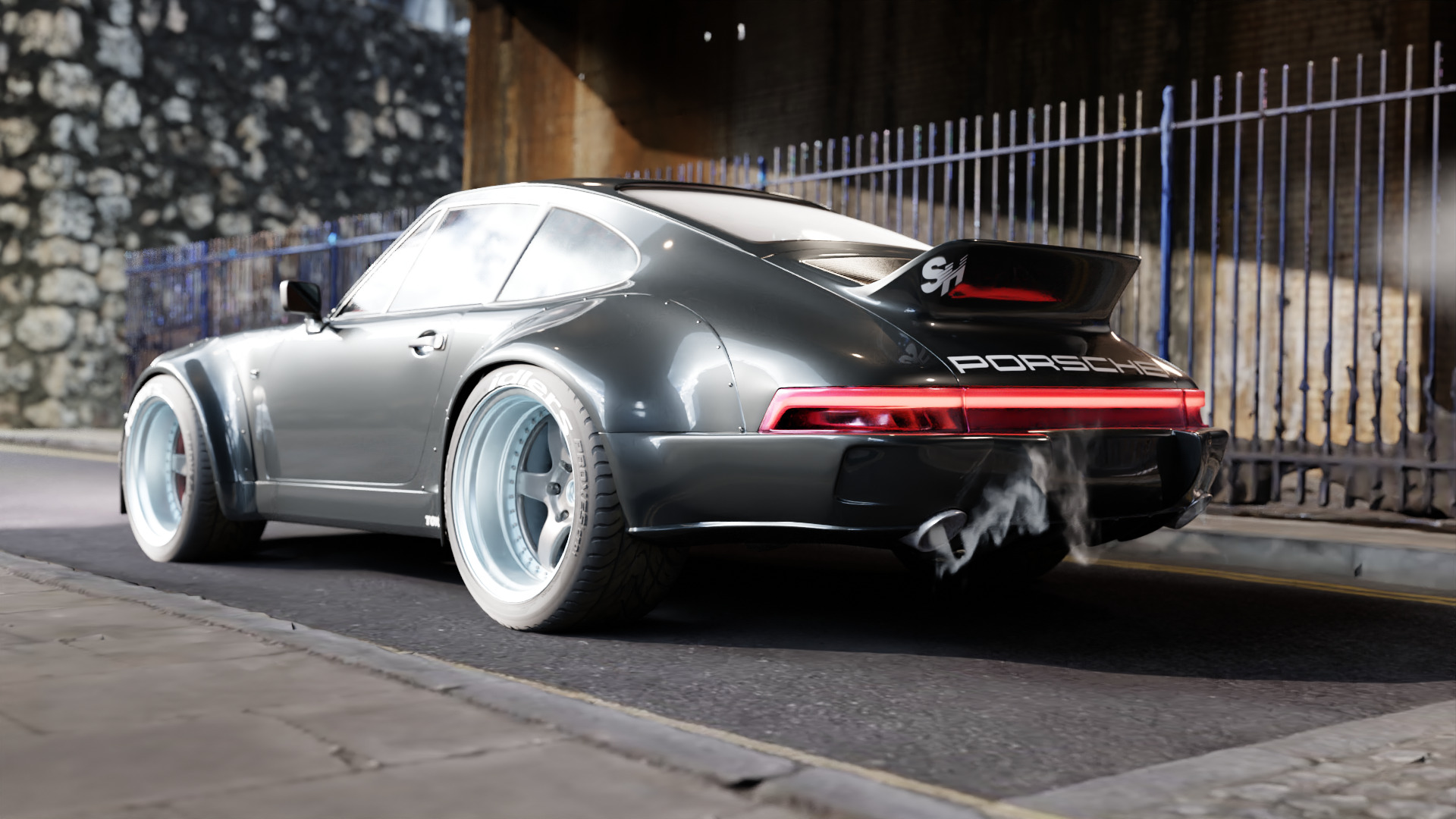 RWB-Inspired Porsche 964 Turbo - Detailed Model Low-poly 3D model_2