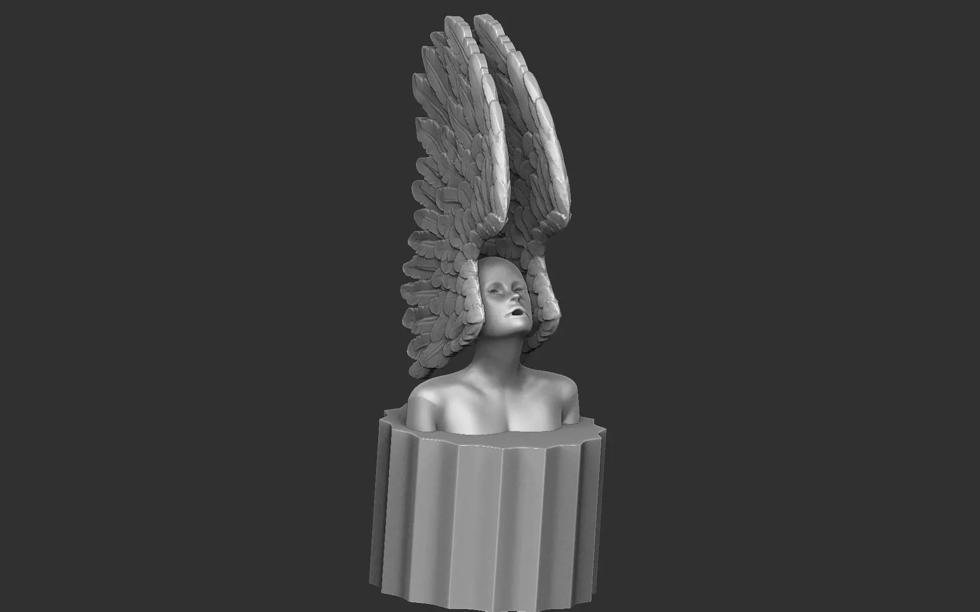 Table top - Angel Wing bust Free 3D print model