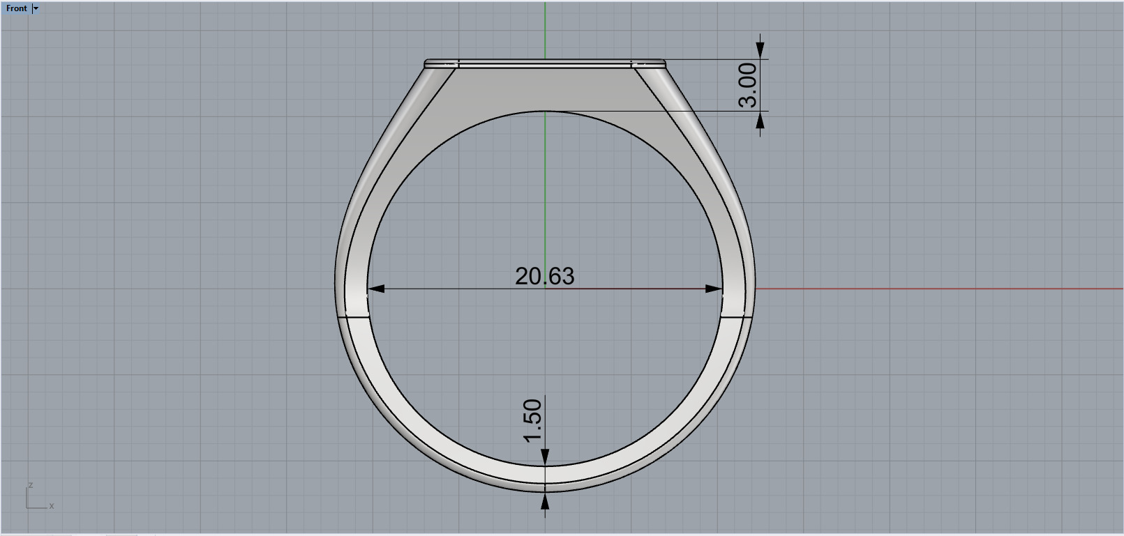 spades playing card ring with gems model 796 3D print model_9