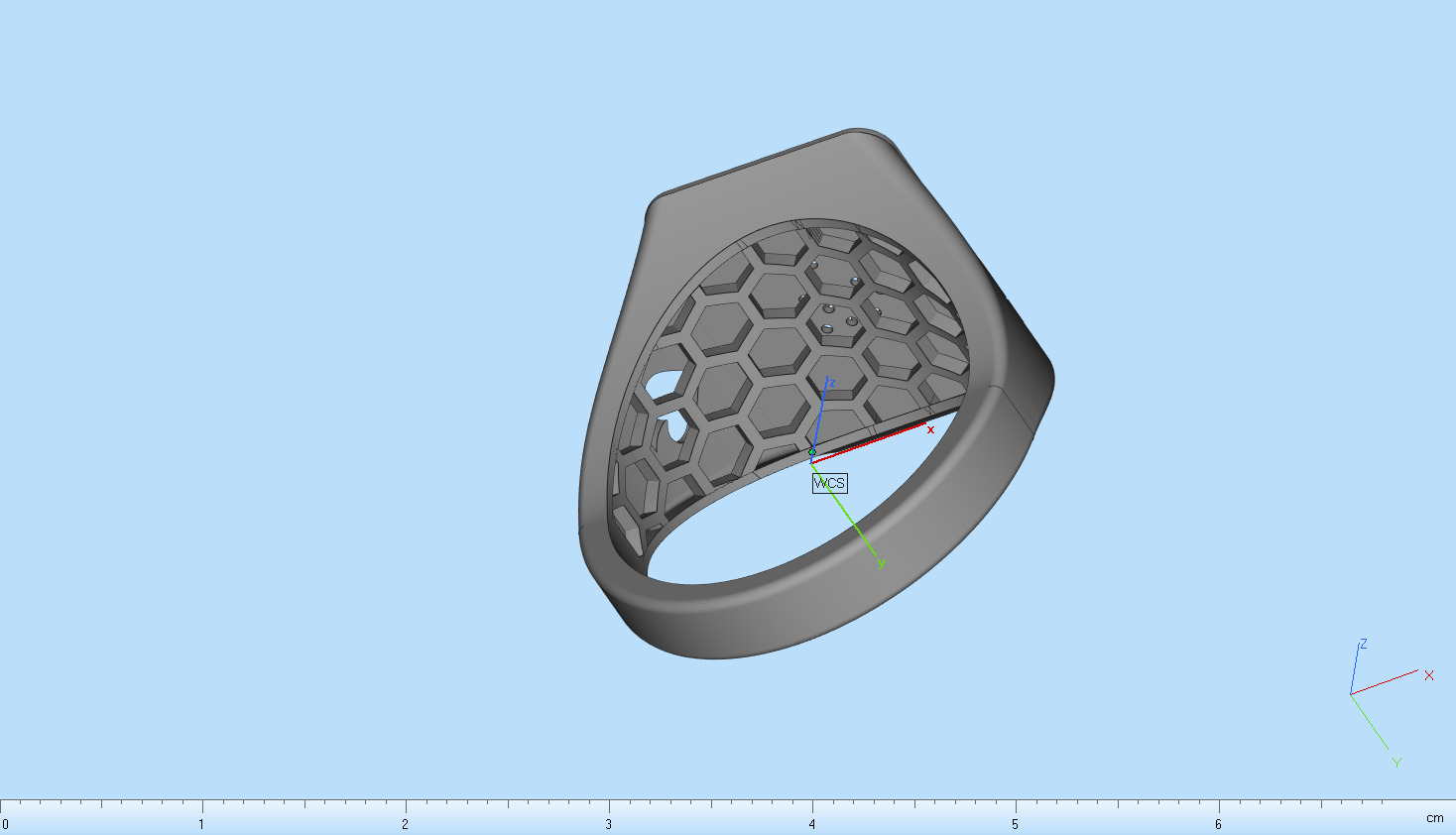 spades playing card ring with gems model 796 3D print model_16
