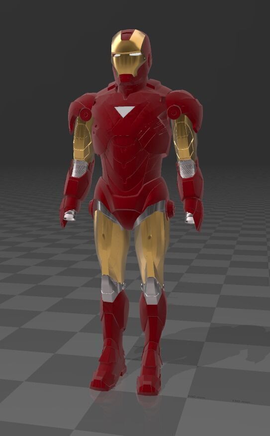 Iron Man Mark VI 6  Iron Man 2 Armor Cosplay 3D print model_2