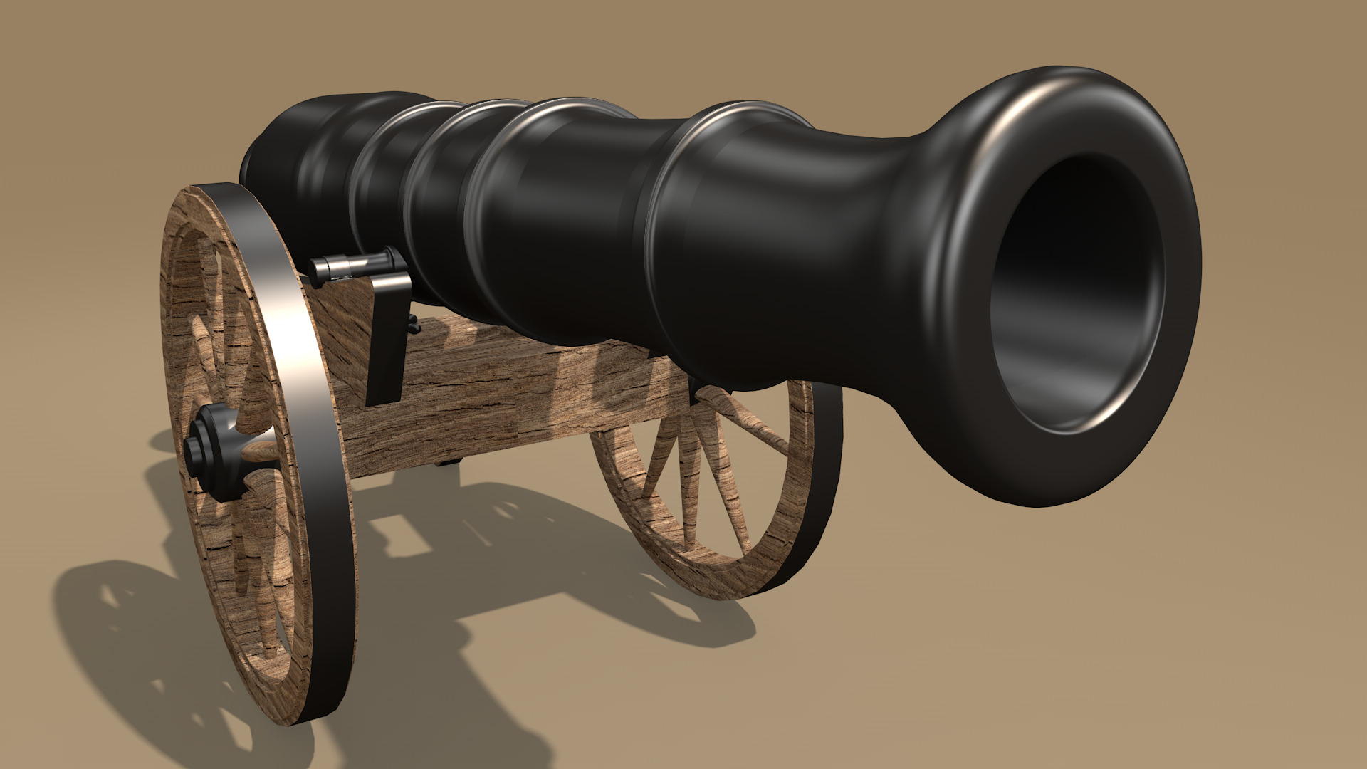cannon 3D model_7