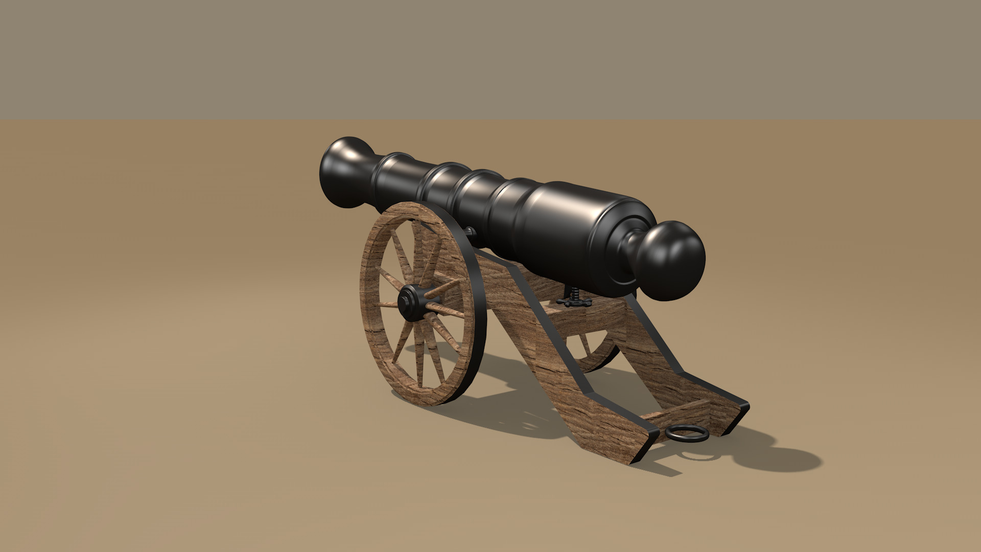 cannon 3D model_2