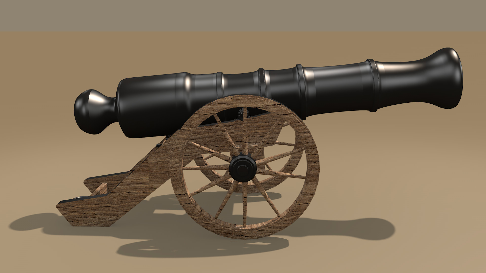 cannon 3D model_9
