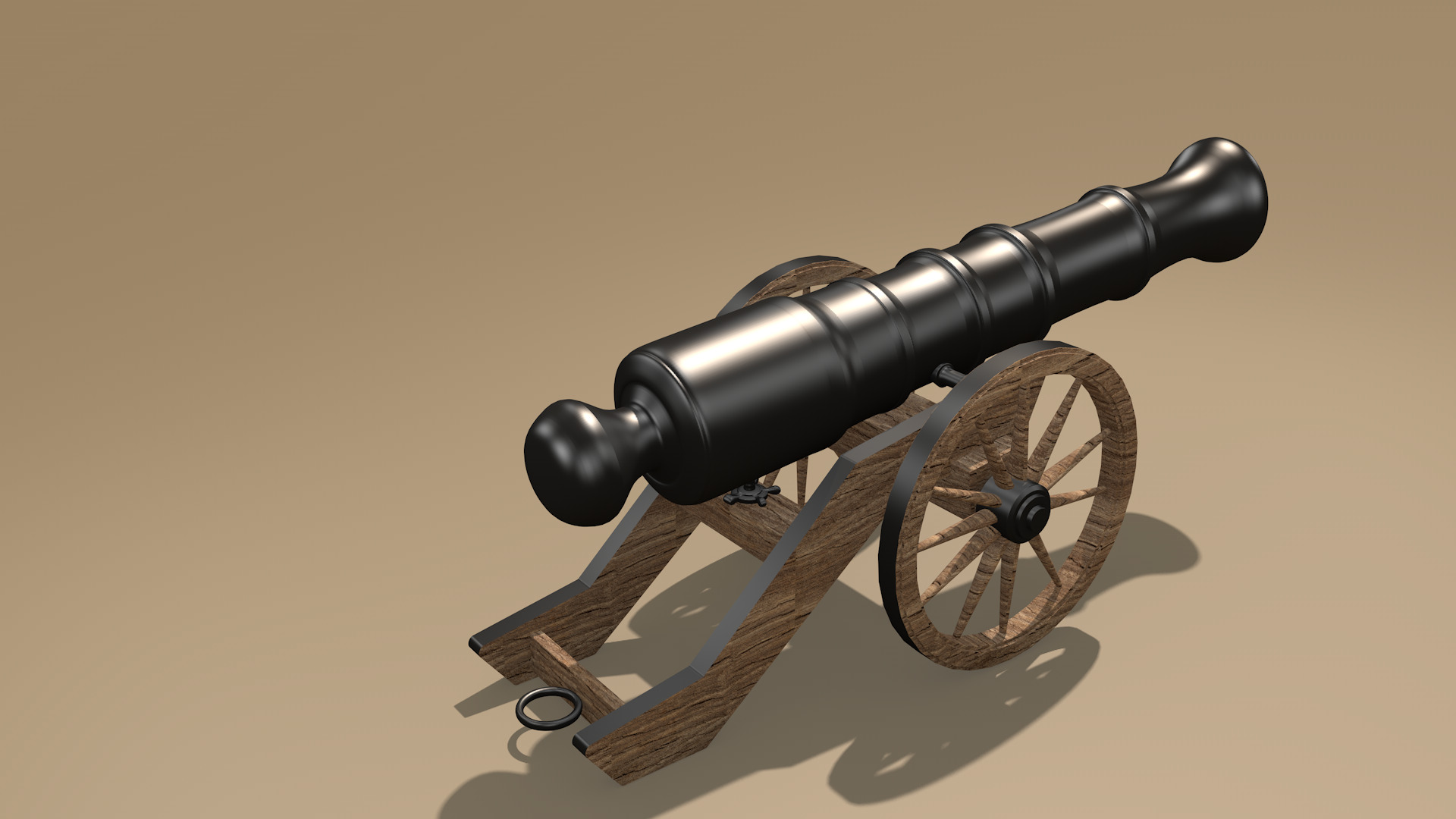 cannon 3D model_4