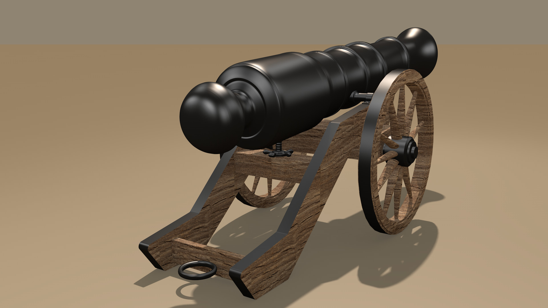 cannon 3D model_8