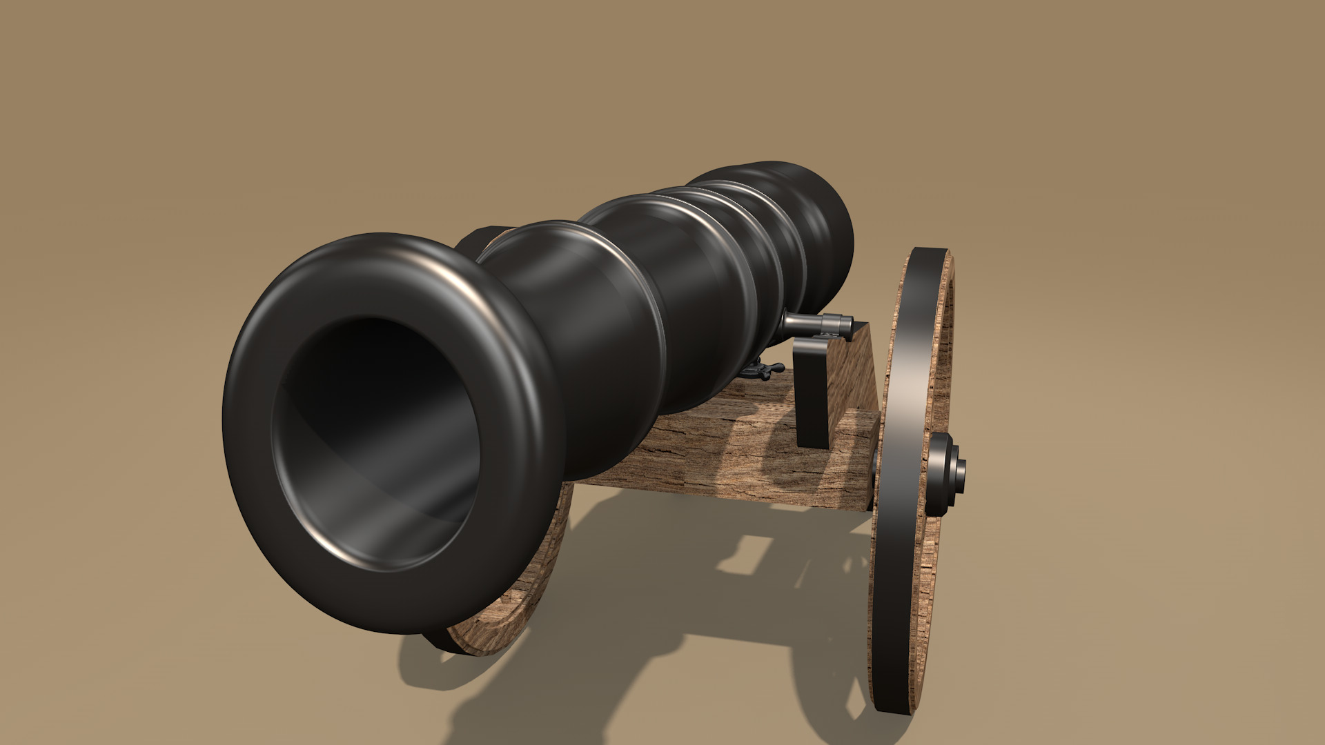 cannon 3D model_6