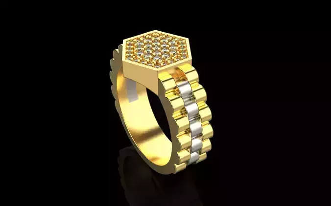 Chain signet ring model 866