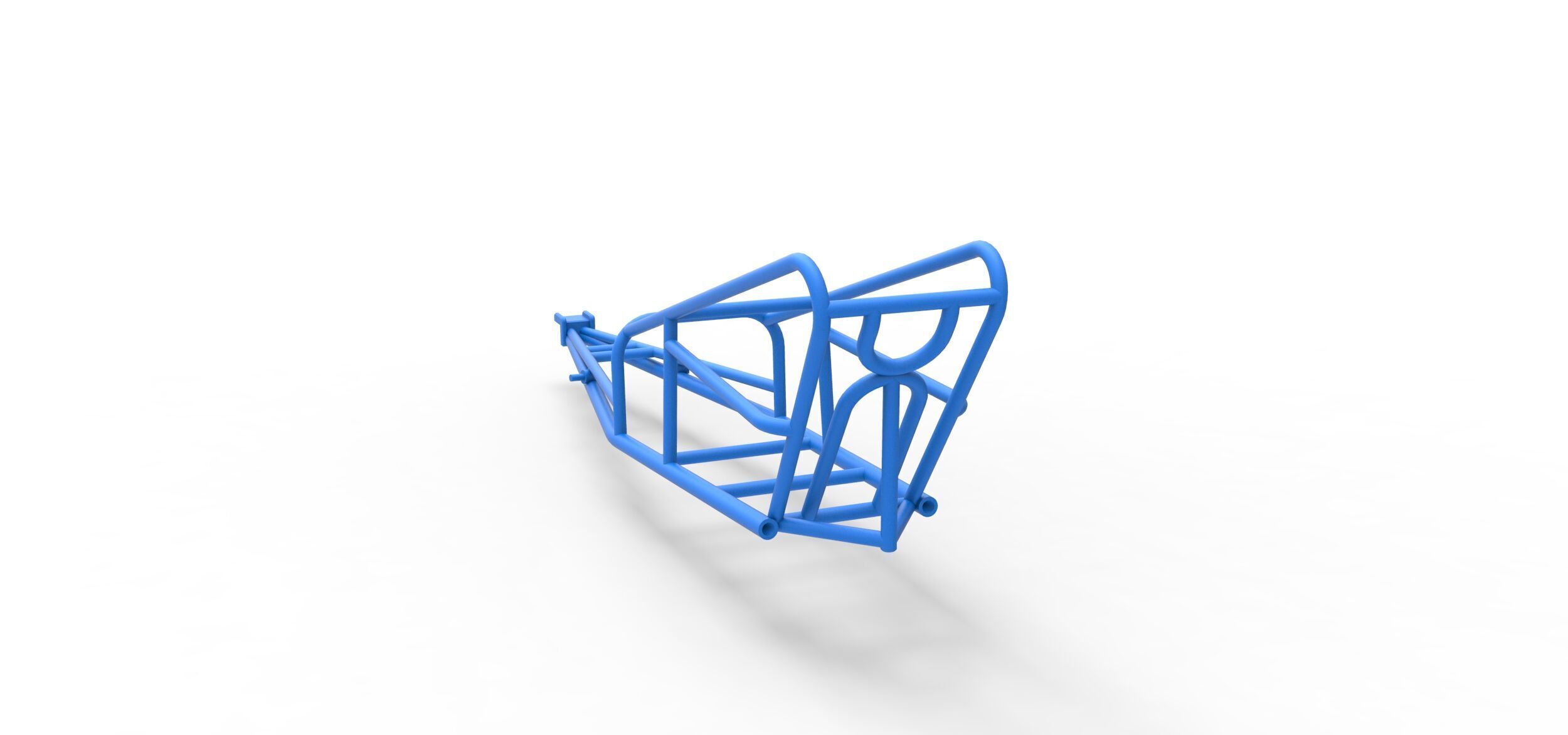 Frame of old school Front engine dragster V2 Scale 1 to 25 3D print model_9