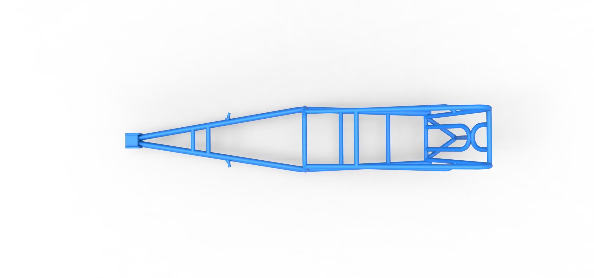 Frame of old school Front engine dragster V2 Scale 1 to 25 3D print model_7
