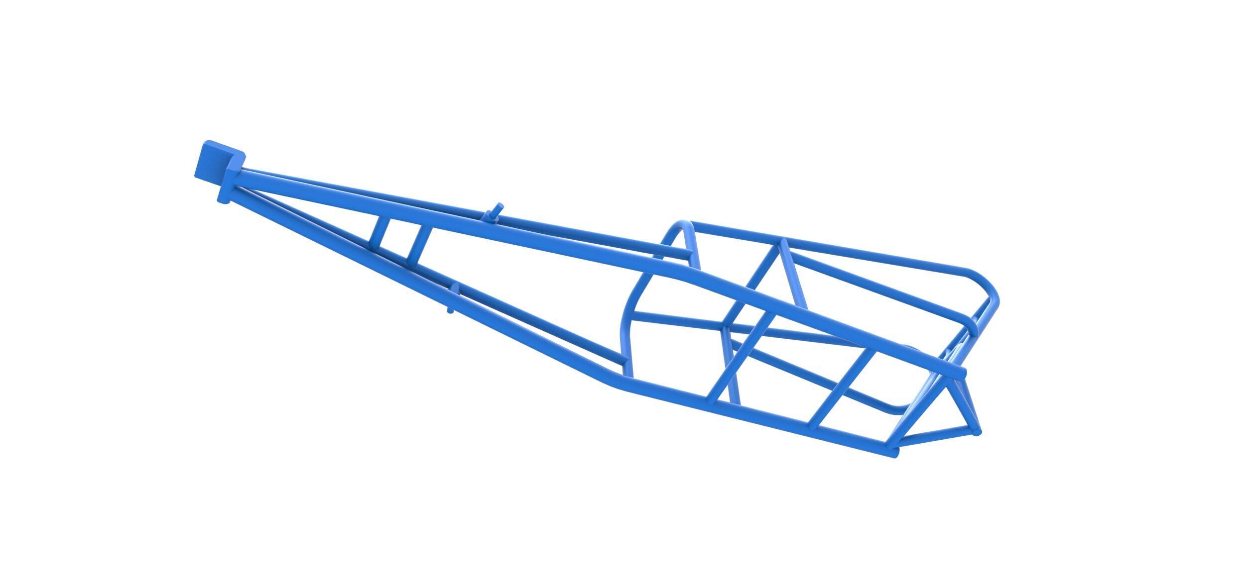 Frame of old school Front engine dragster V2 Scale 1 to 25 3D print model_2
