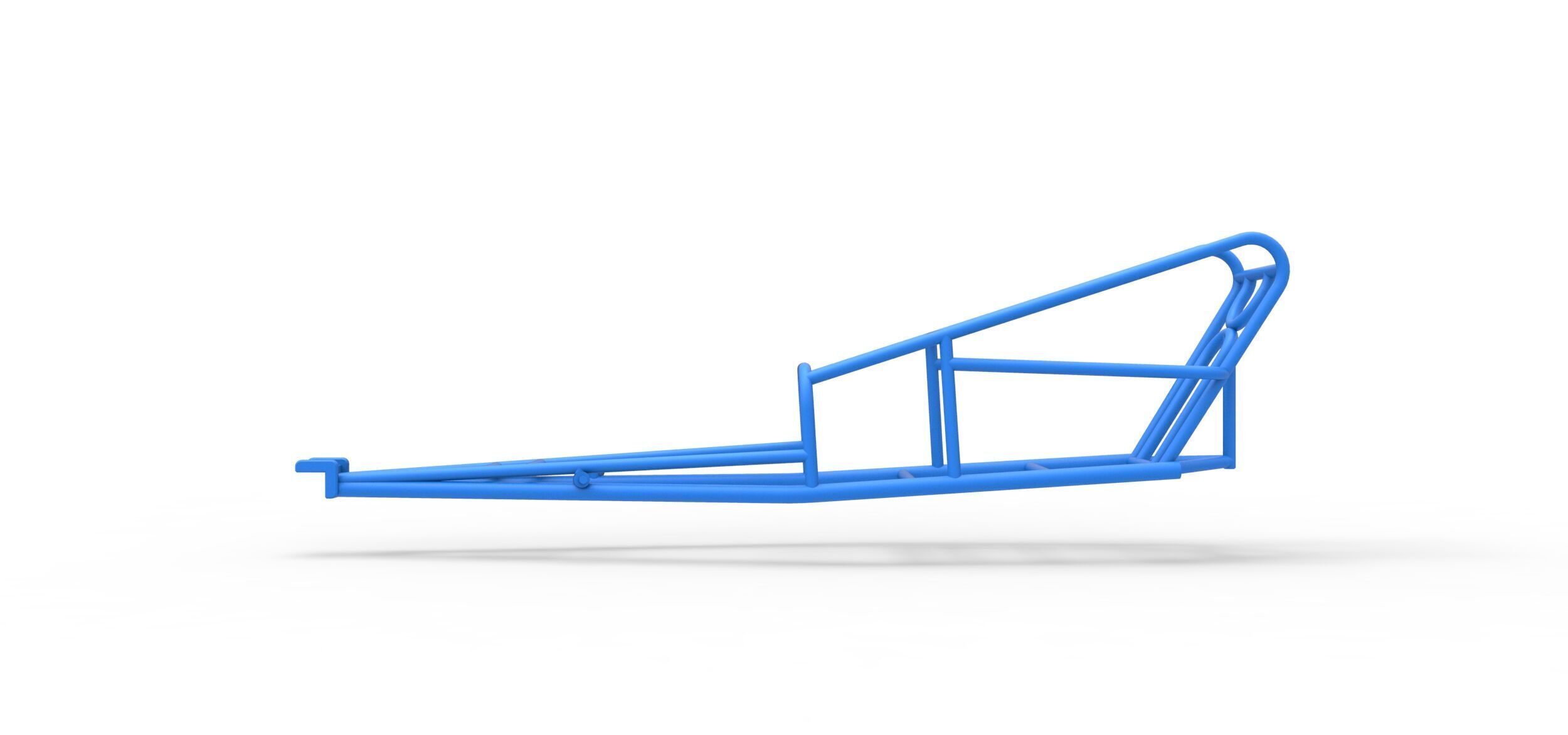Frame of old school Front engine dragster V2 Scale 1 to 25 3D print model_5