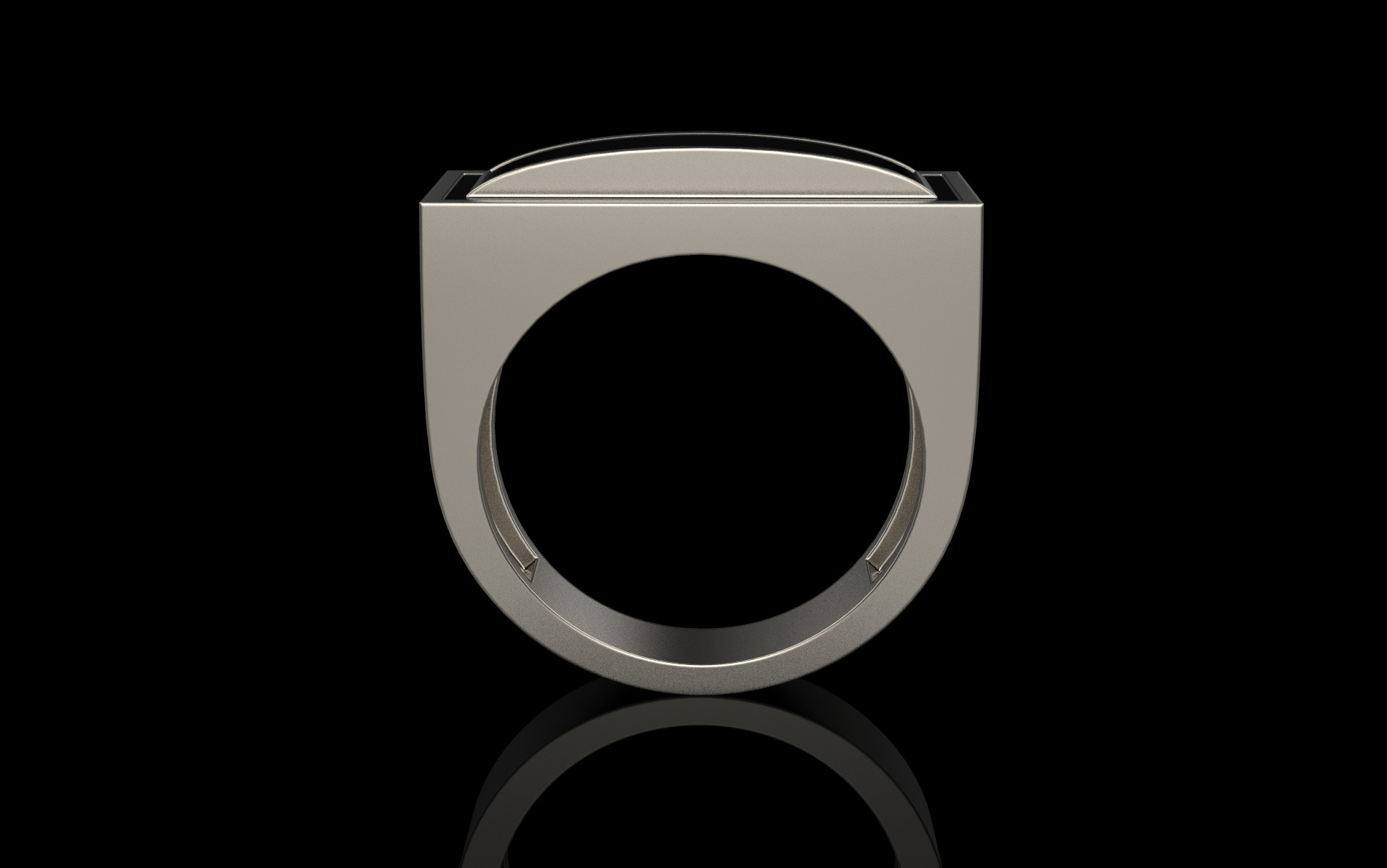 Enamel signet ring model 1008 3D print model_6
