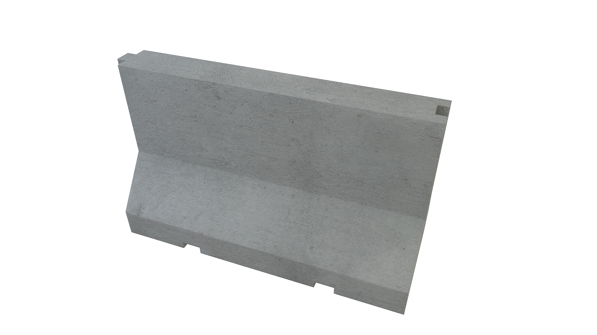 Concrete Barrier 3D model_4