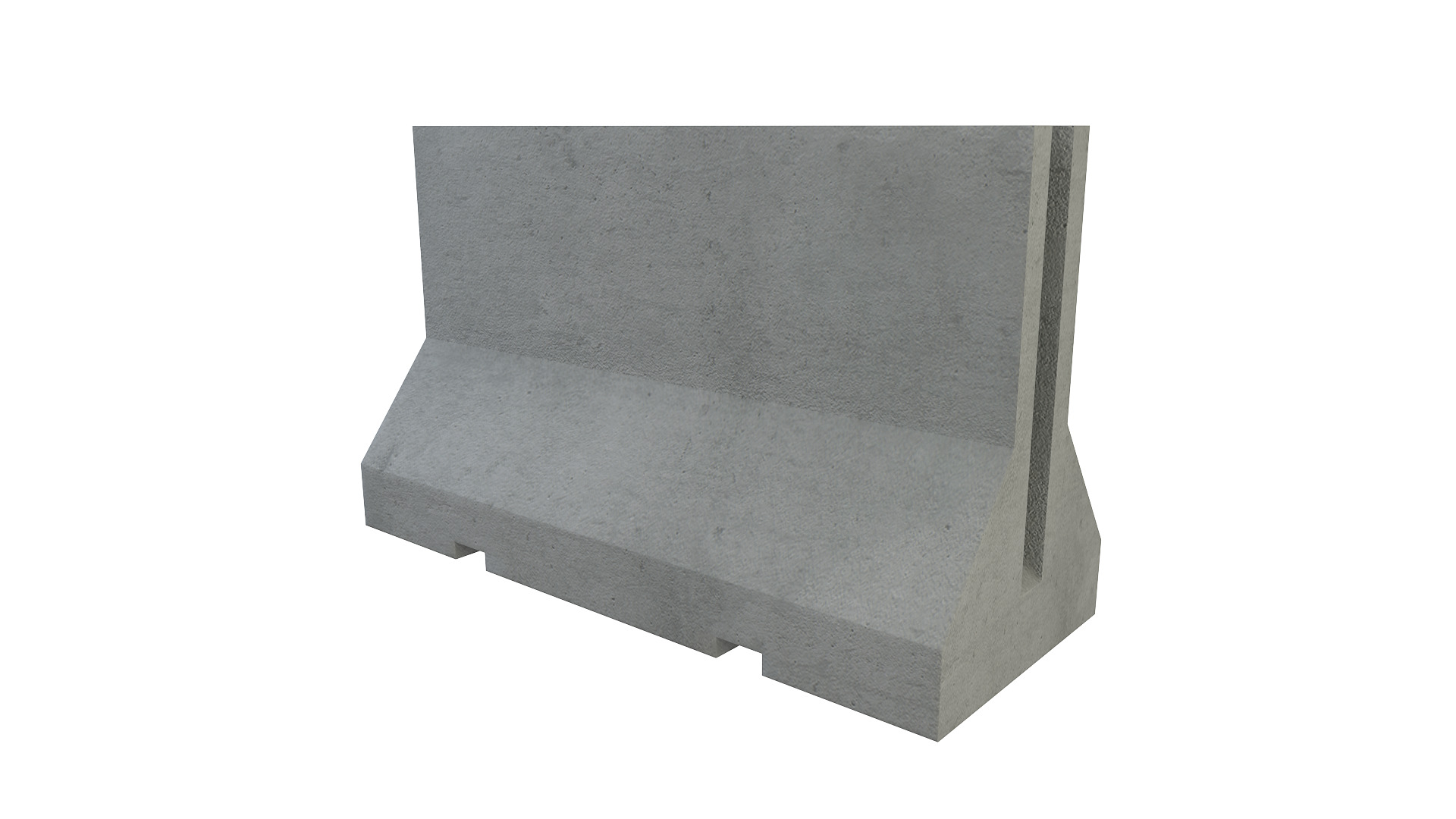Concrete Barrier 3D model_1