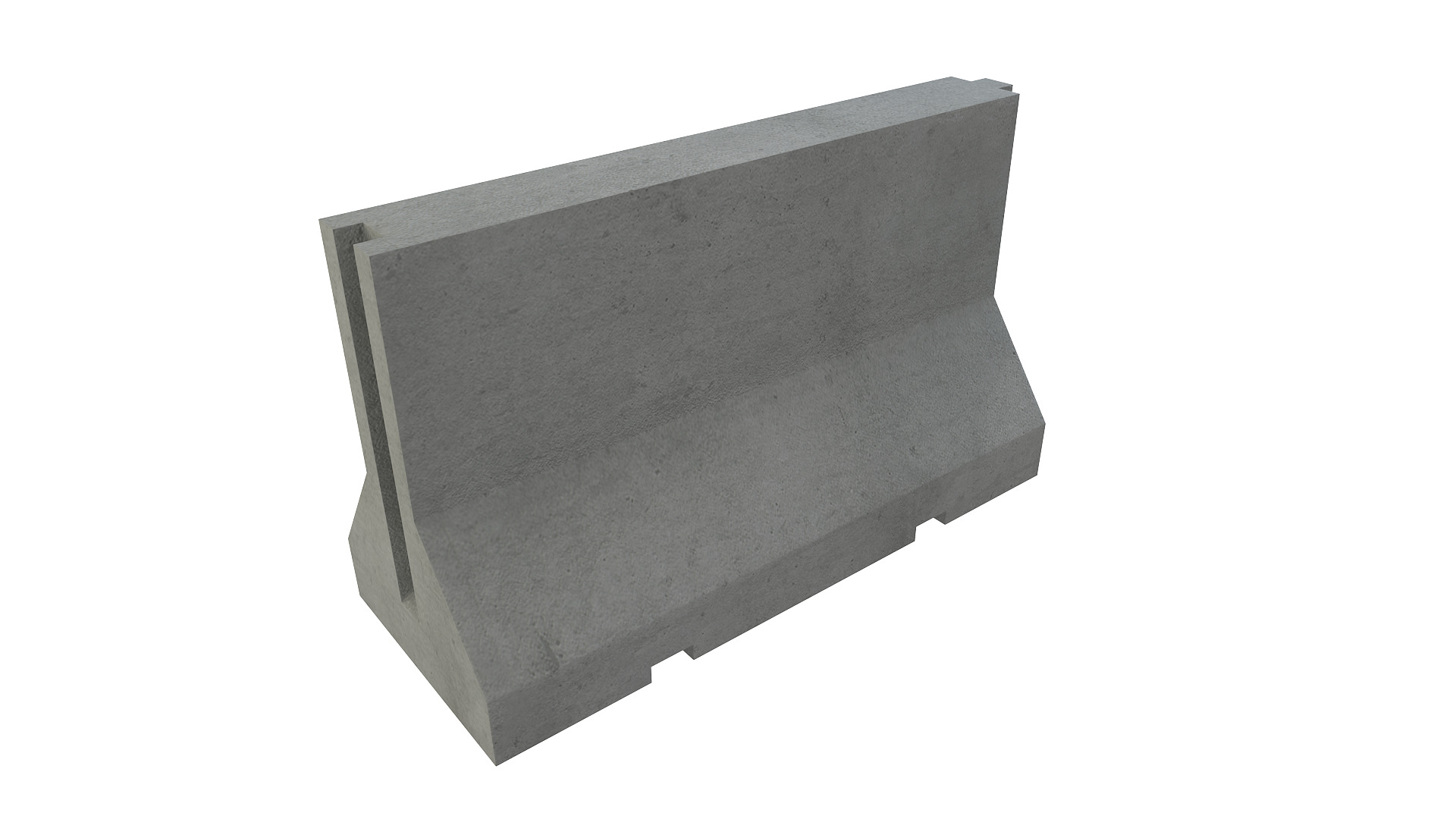 Concrete Barrier 3D model_3