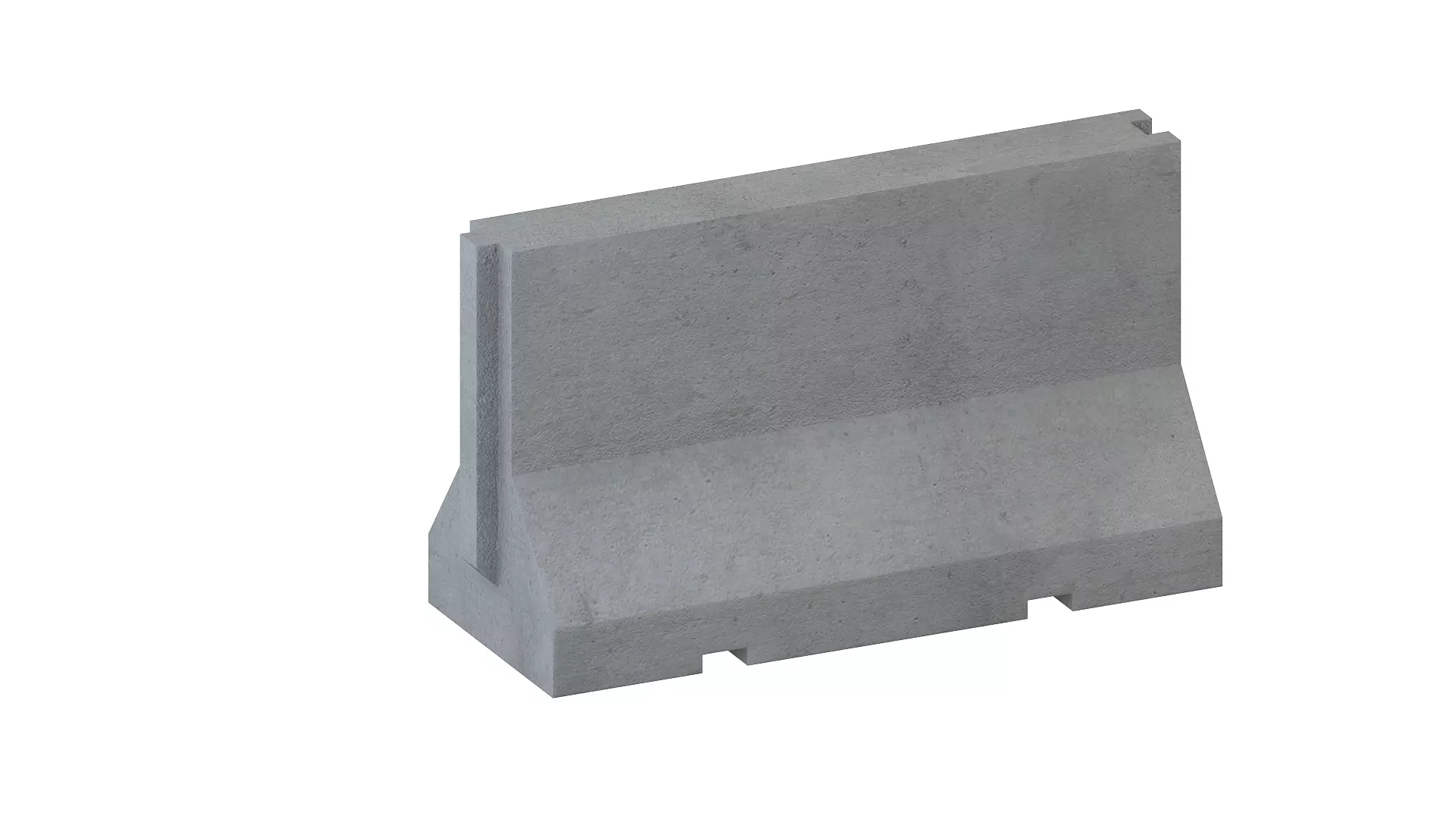 Concrete Barrier 3D model_0