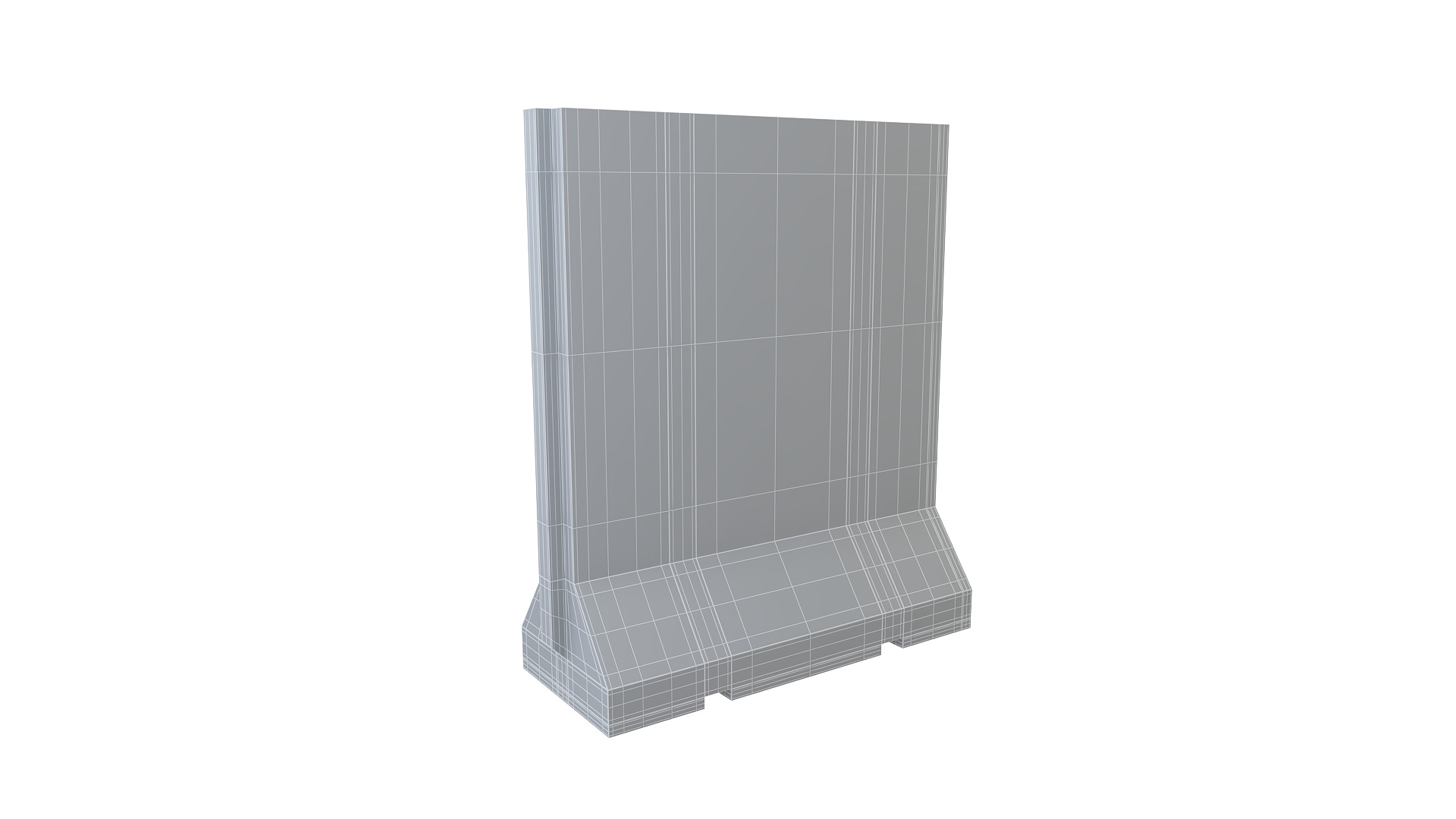 Concrete Barrier-2 3D model_6