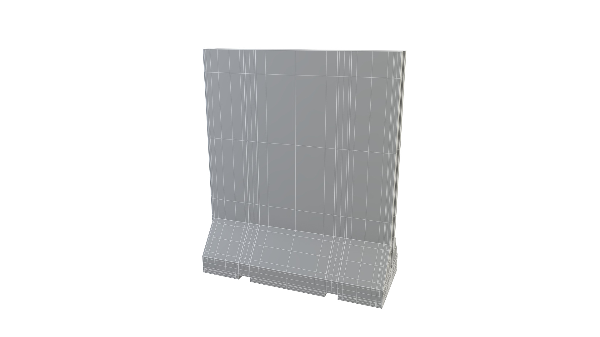 Concrete Barrier-2 3D model_8
