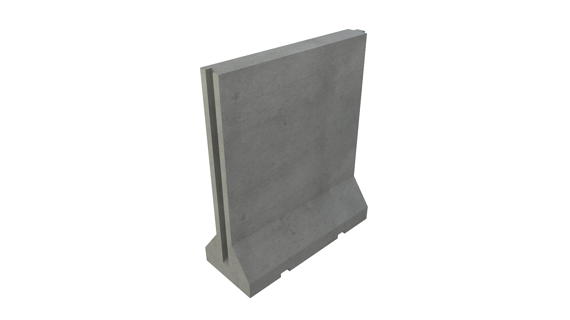 Concrete Barrier-2 3D model_3