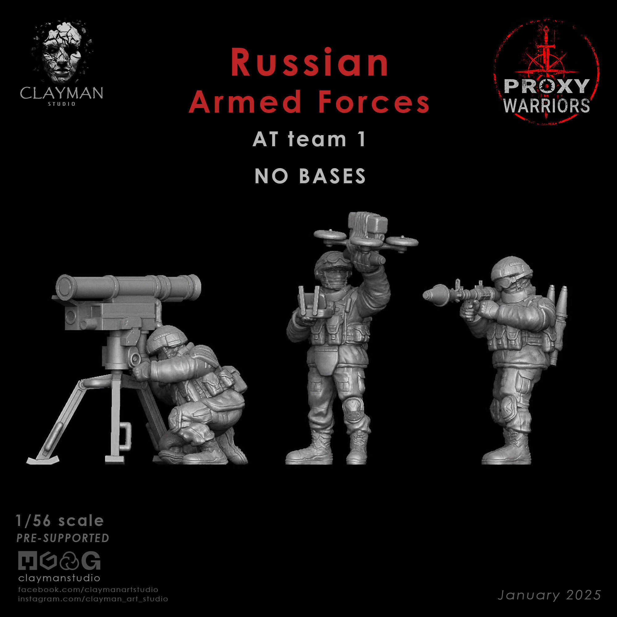 Russian Armed Forces Anti-Tank Team1  1 56 scale 3D print model_2