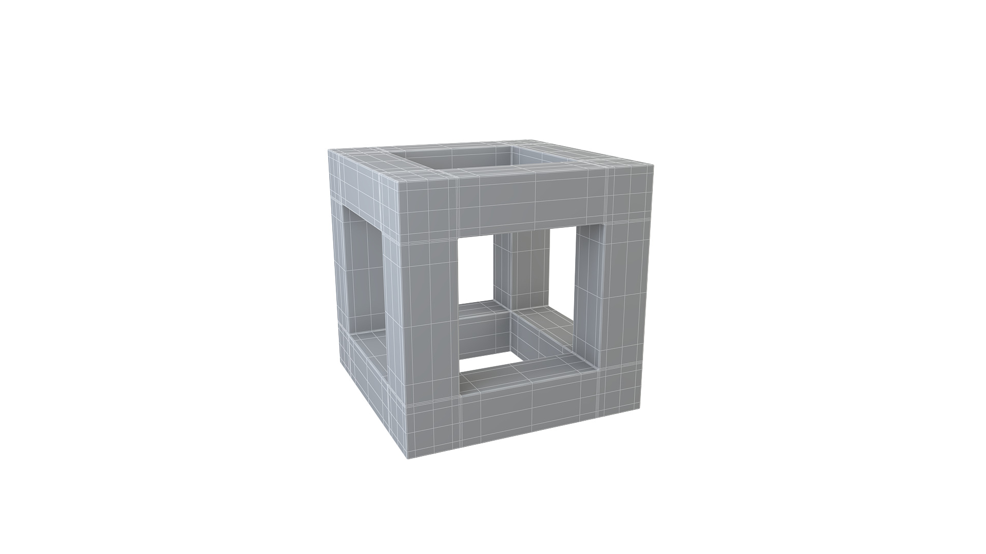 Concrete Block 3D model_6