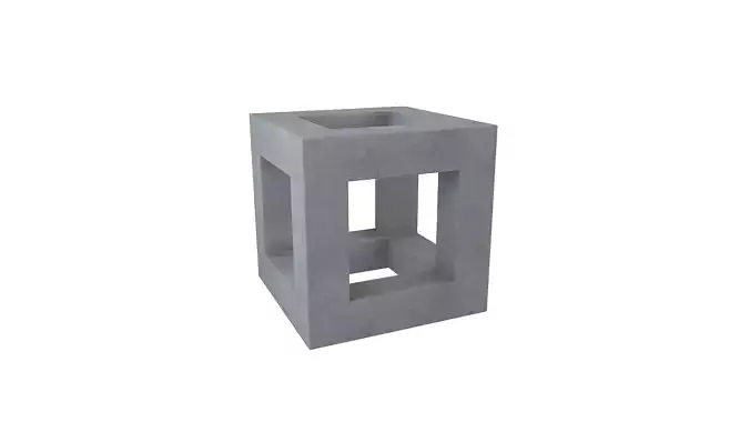 Concrete Block 3D model