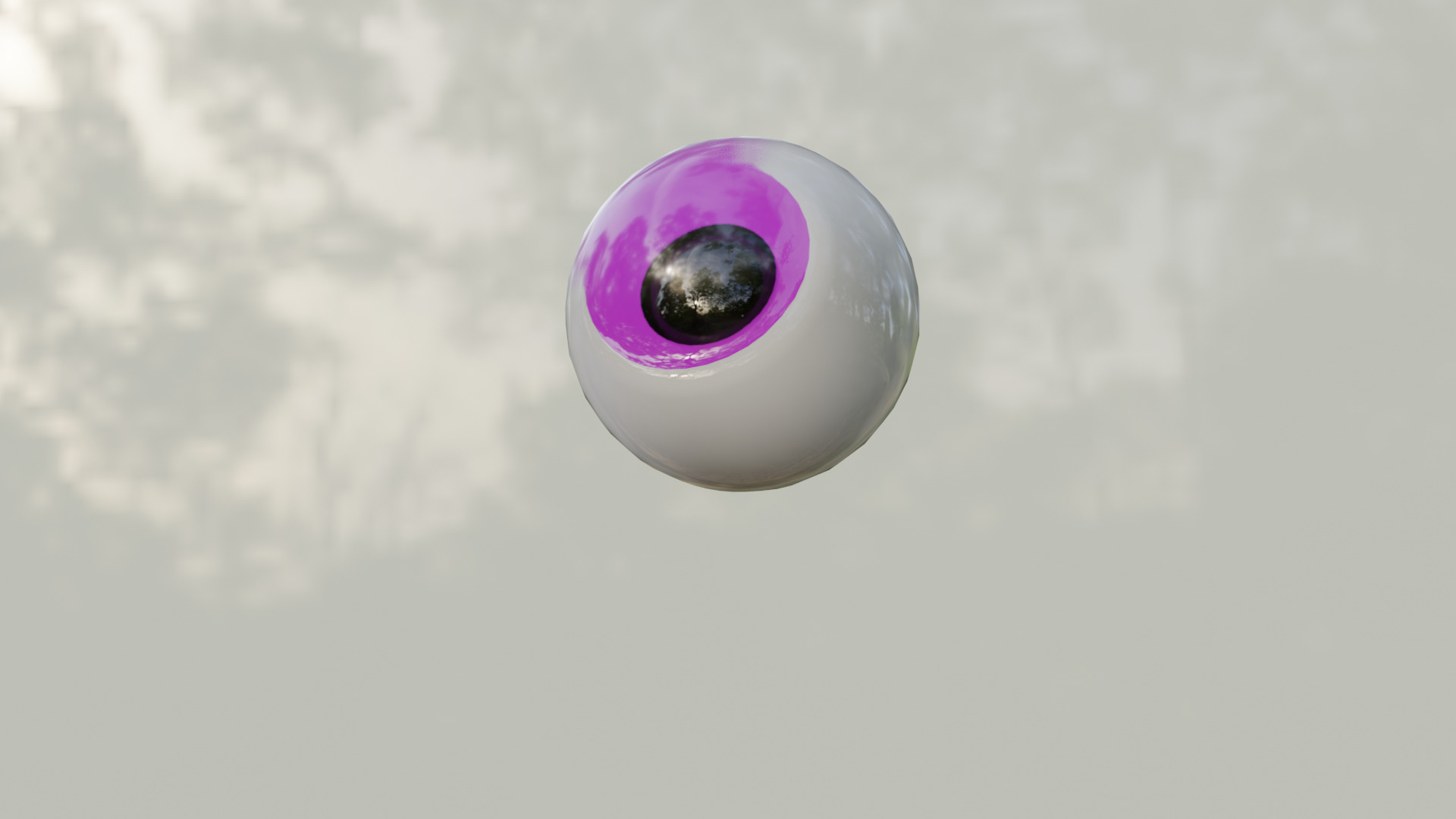 cartoon eye Free low-poly 3D model_3