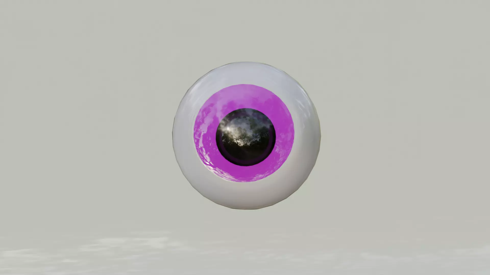 cartoon eye Free low-poly 3D model_0