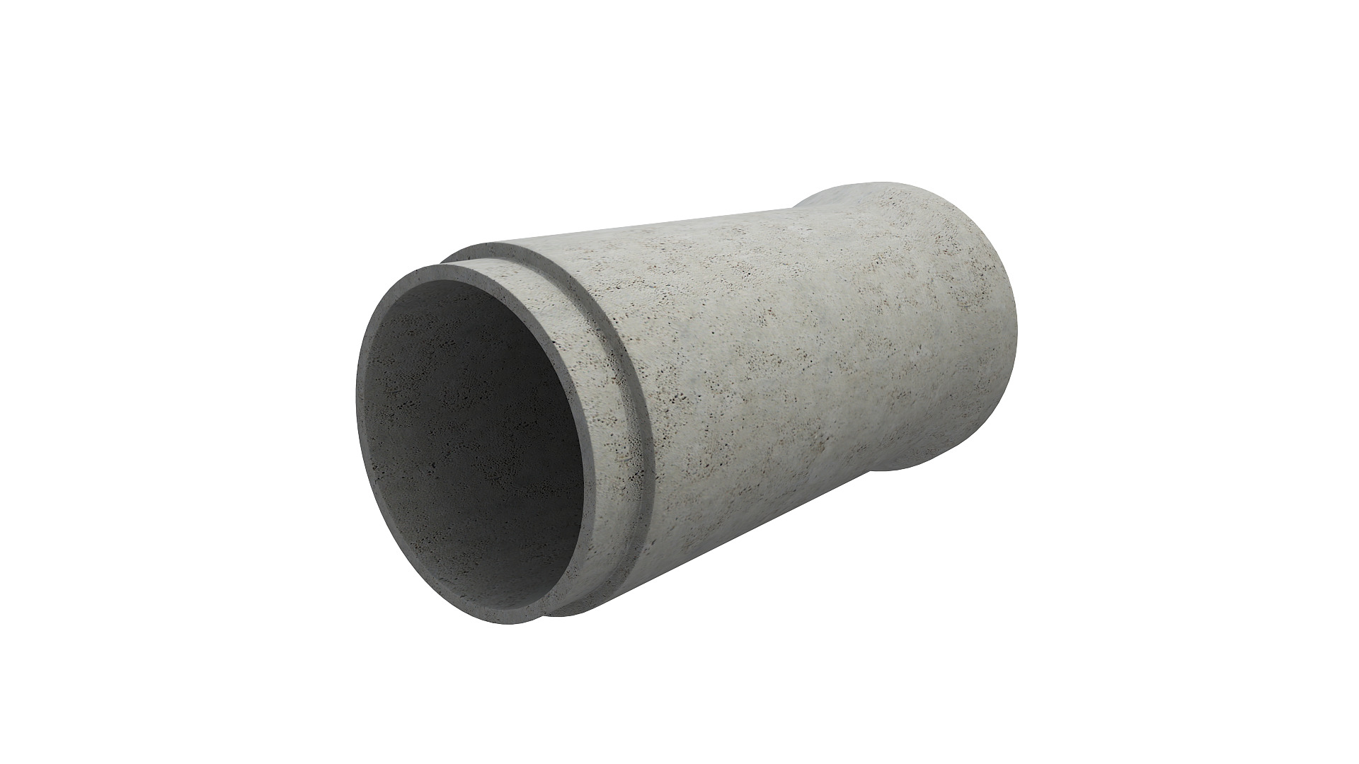 Concrete Pipe 3D model_2