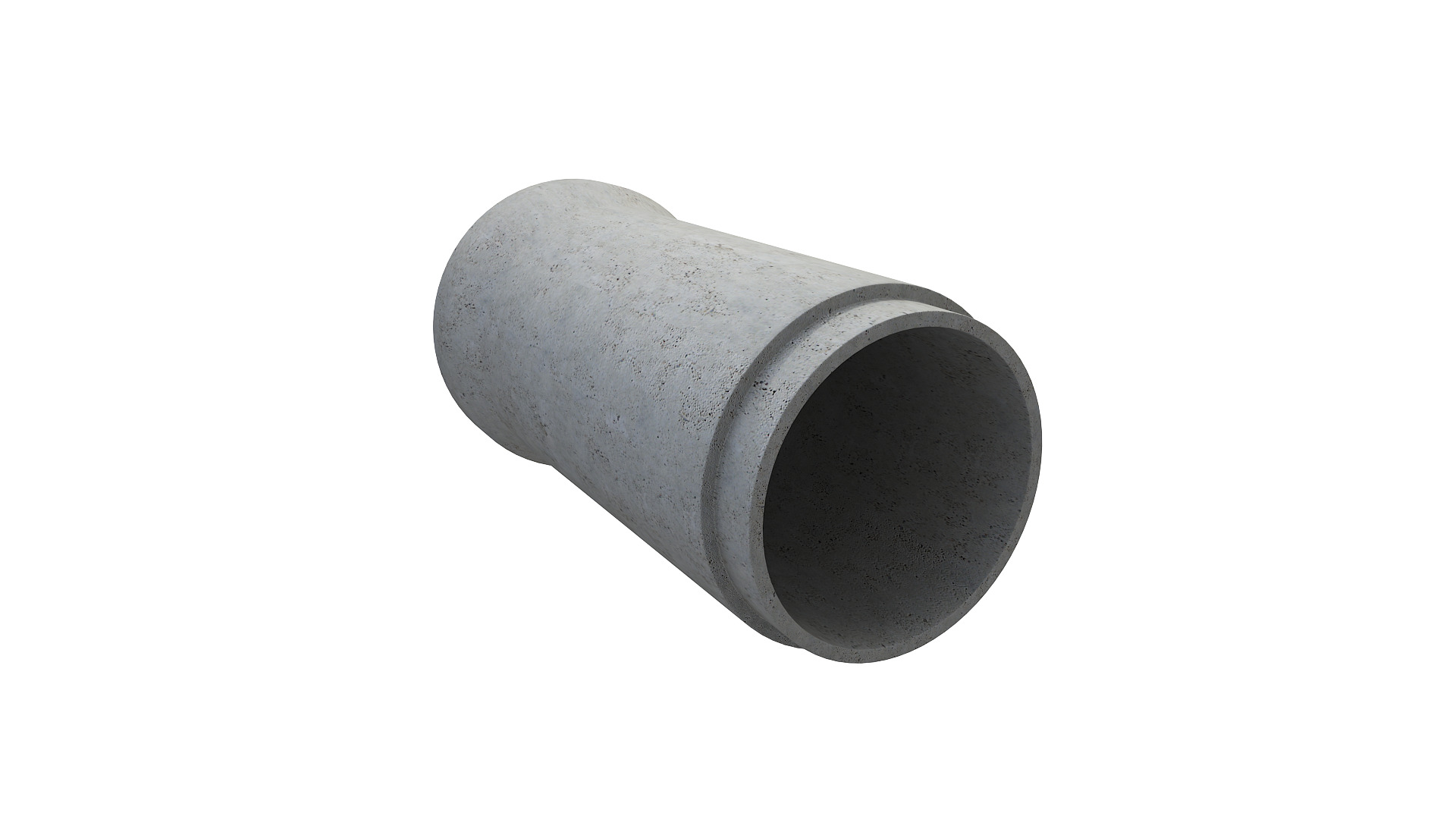 Concrete Pipe 3D model_1