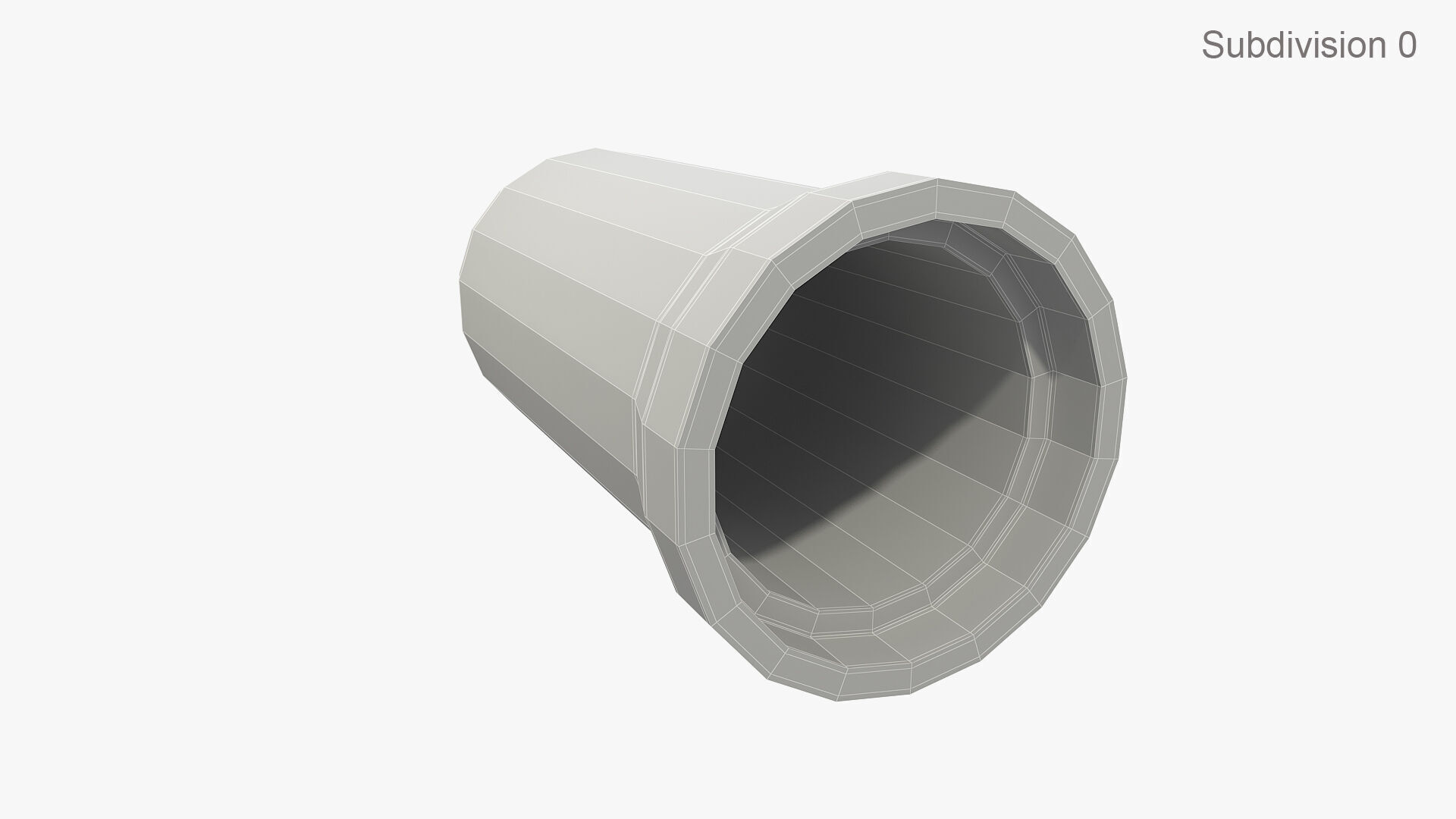 Concrete Pipe 3D model_7