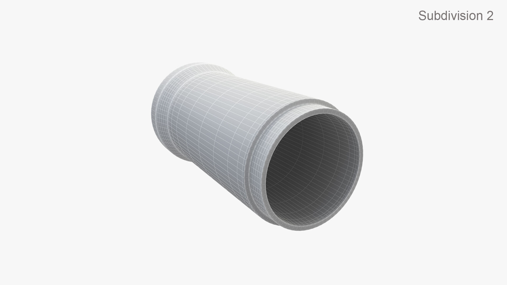 Concrete Pipe 3D model_12