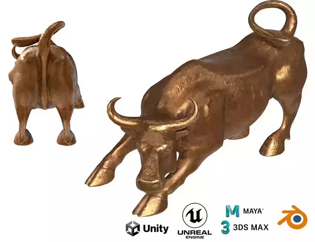 Bronze Buffalo statue